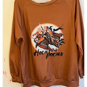 Hocus Pocus Graphic Women’s Sweater - Brown
